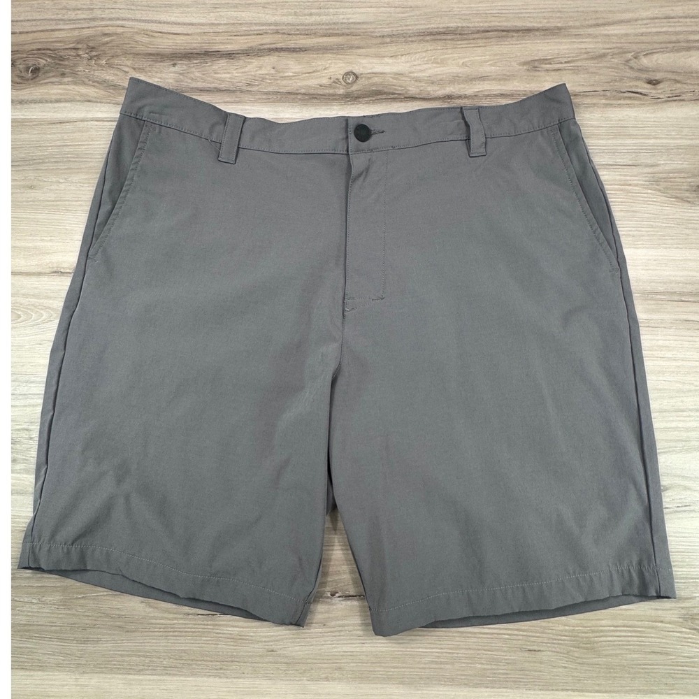 Banana Republic Men's 40‎ Grey Comfort Flat Front Shorts Tech Stretch Golf 9.5"